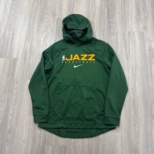 Nike Utah Jazz Spotlight On Court Hoodie Men's Large Green NBA Basketball